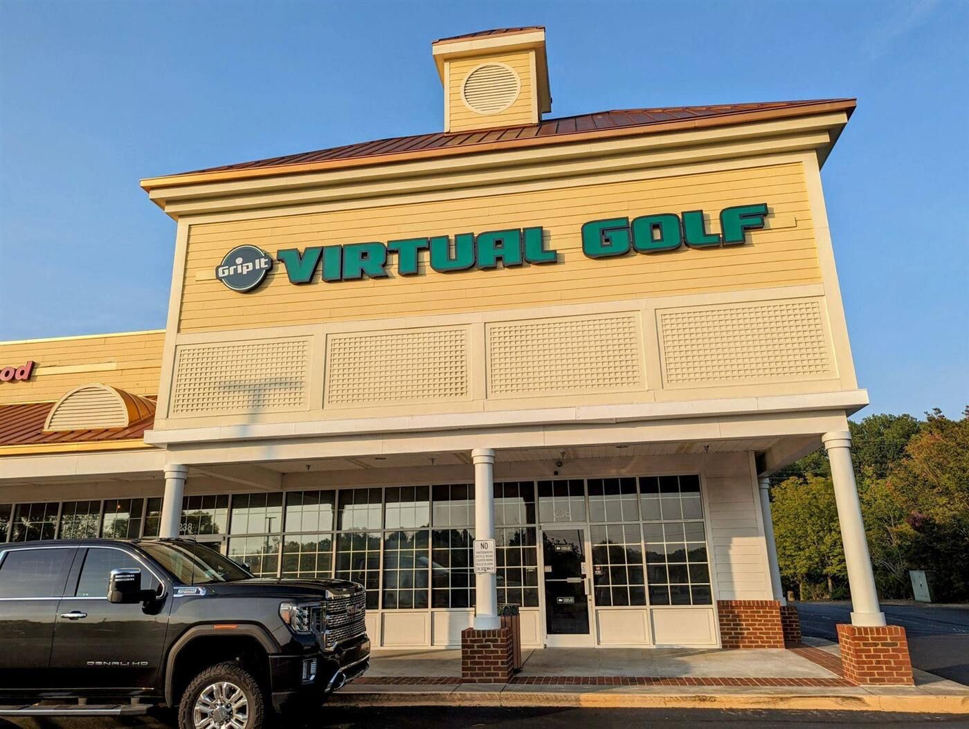 Grip It Virtual Golf storefront at 236 NC Hwy 801 N in Bermuda Run, NC